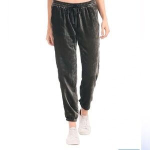 GAP Black Velour Jogger Pants